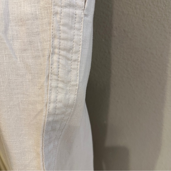 Quince | M | 100% Linen Pants stretch Waist Straight Leg medium beach pants - Picture 5 of 6